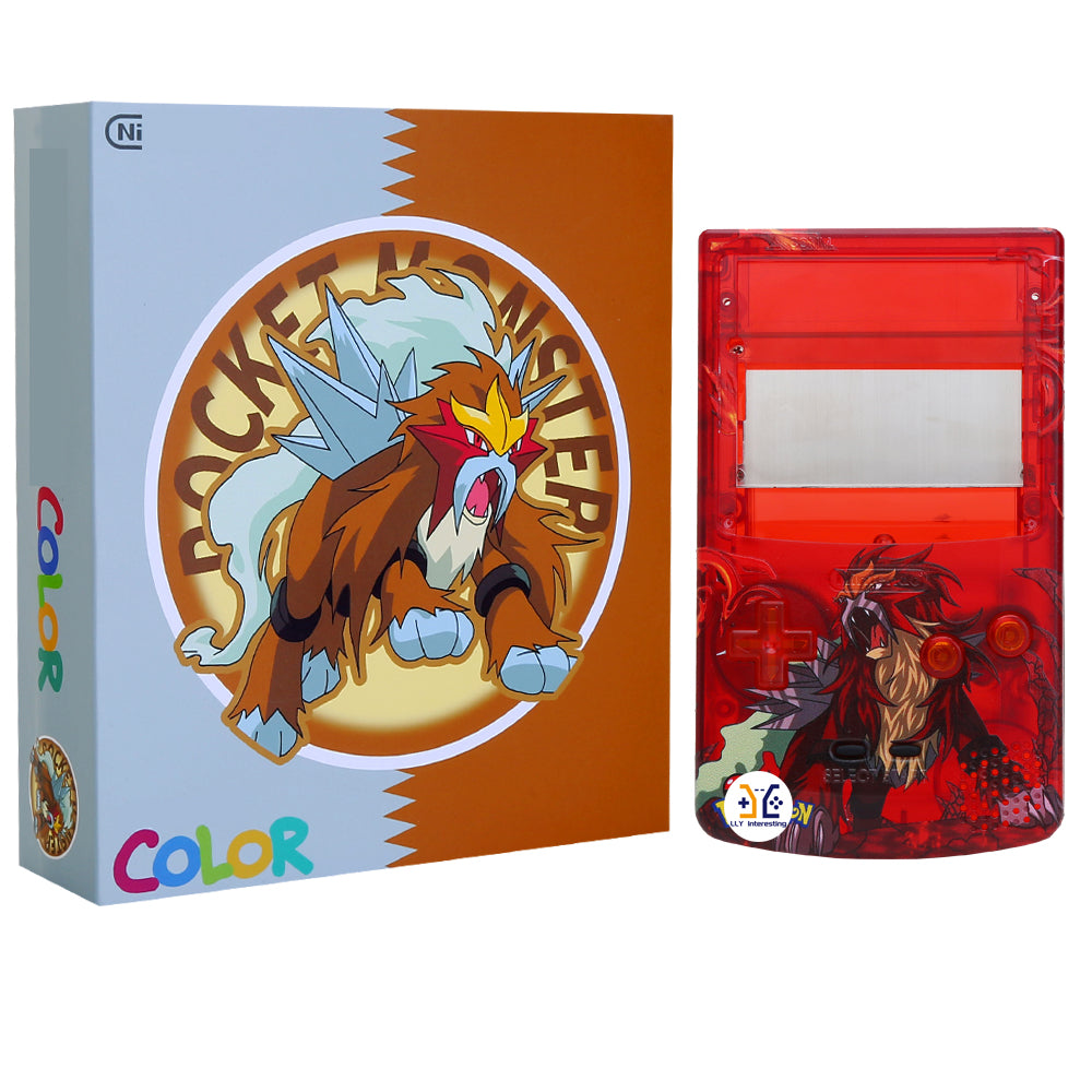 For GameBoyColor Laminated LCDS LLY custom print casings for backlit Retro Pixel