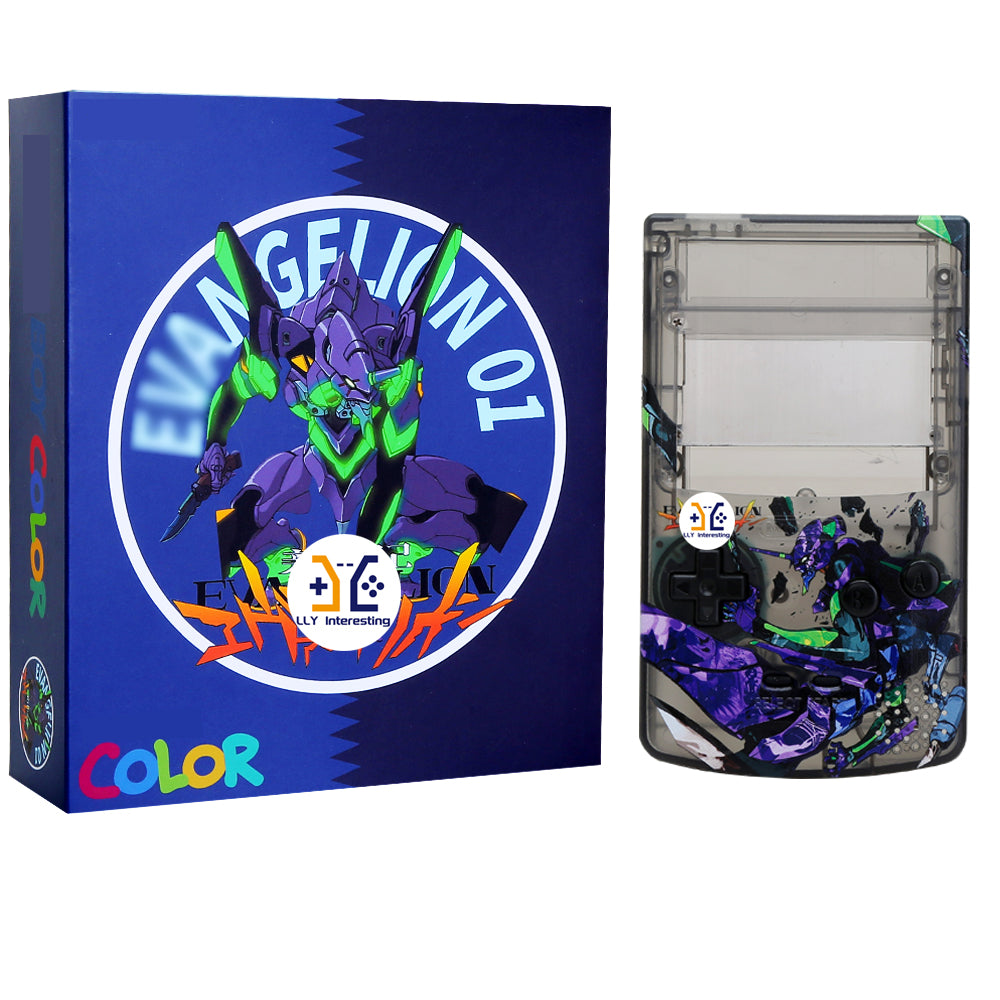 For GameBoyColor Laminated LCDS LLY custom print casings for backlit Retro Pixel