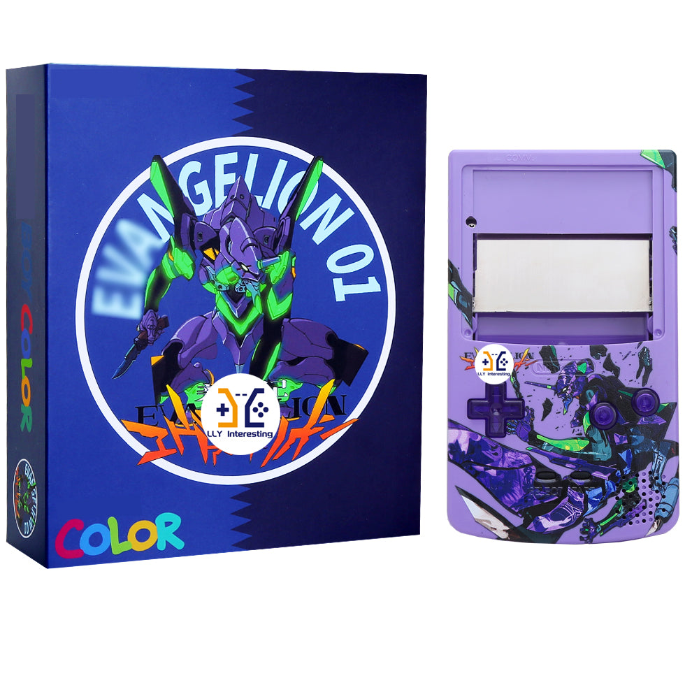 For GameBoyColor Laminated LCDS LLY custom print casings for backlit Retro Pixel