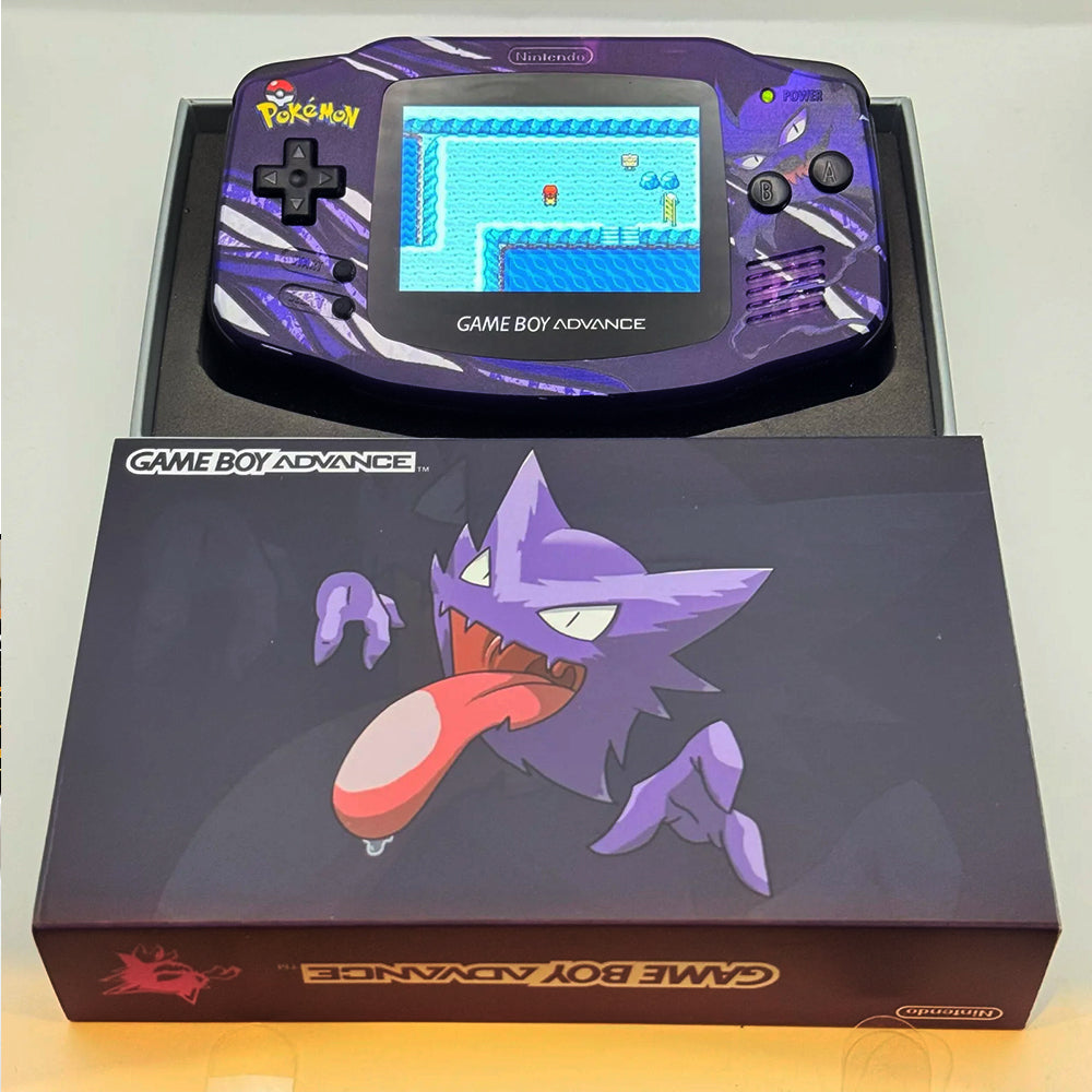 Nintendo GAMEBOY ADVANCE game console; GBA game console is highlighted2