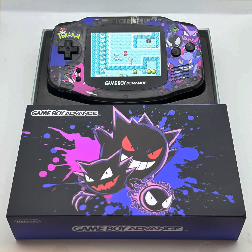 Nintendo GAMEBOY ADVANCE game console; GBA game console is highlighted3