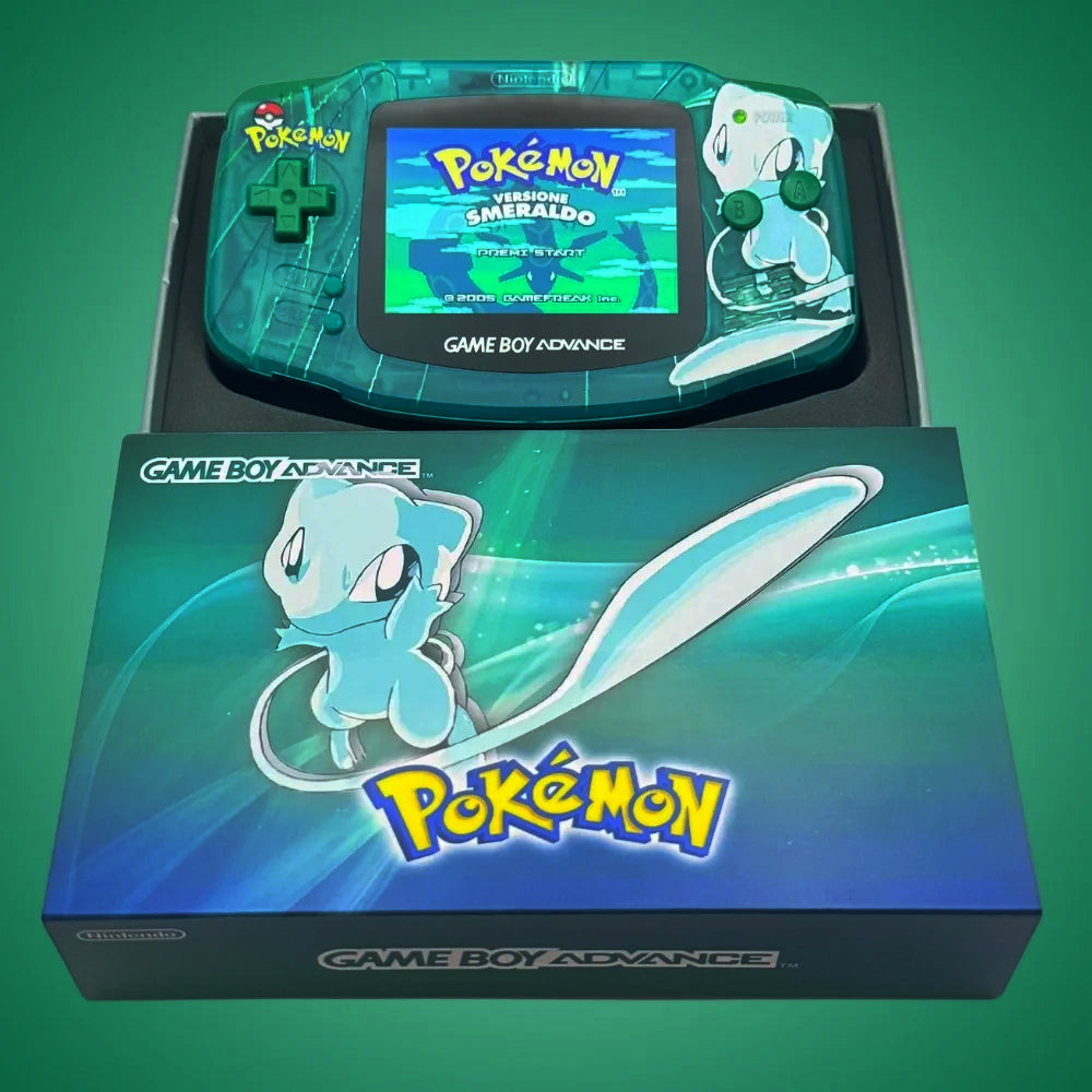 Nintendo GAMEBOY ADVANCE game console; GBA game console is highlighted3