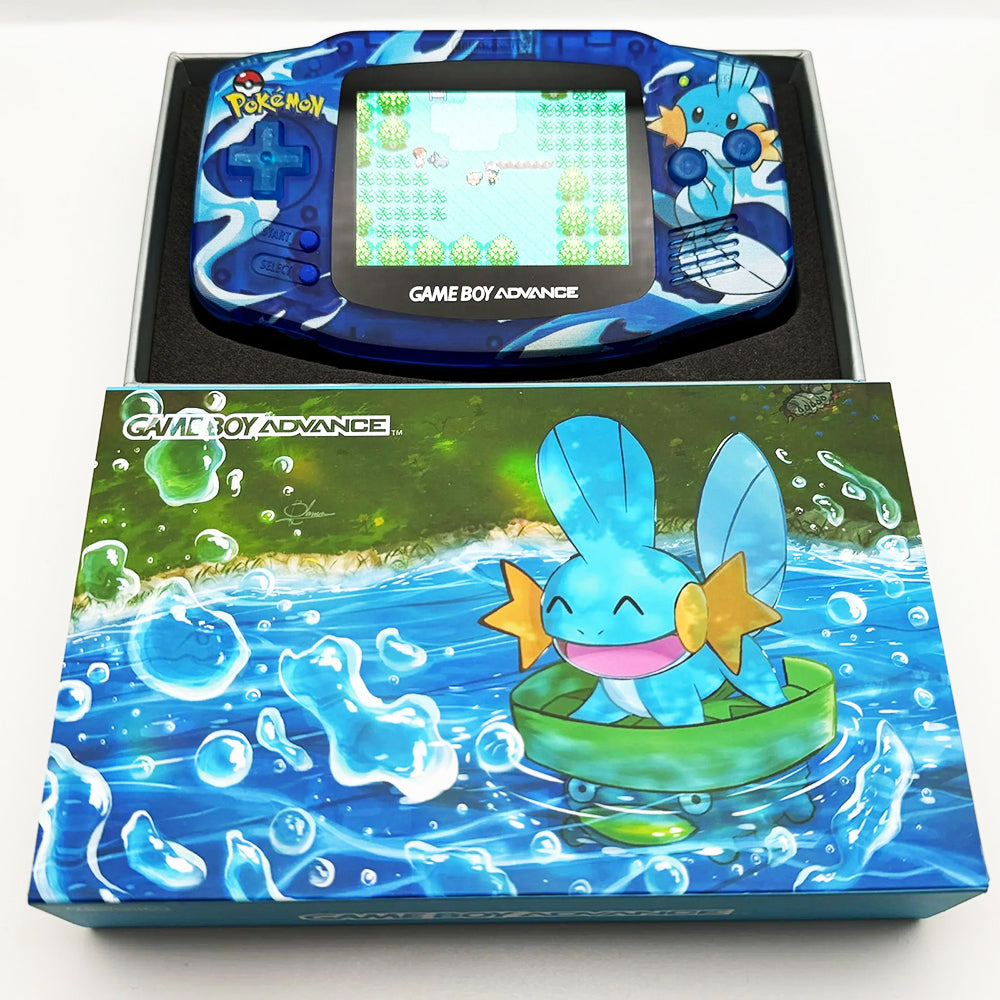 Nintendo GAMEBOY ADVANCE game console; GBA game console is highlighted3