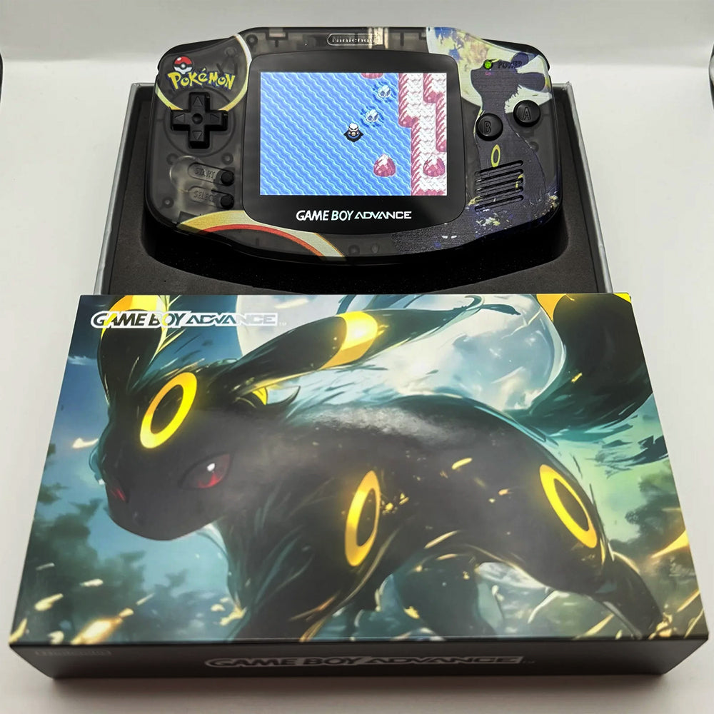 Nintendo GAMEBOY ADVANCE game console; GBA game console is highlighted3