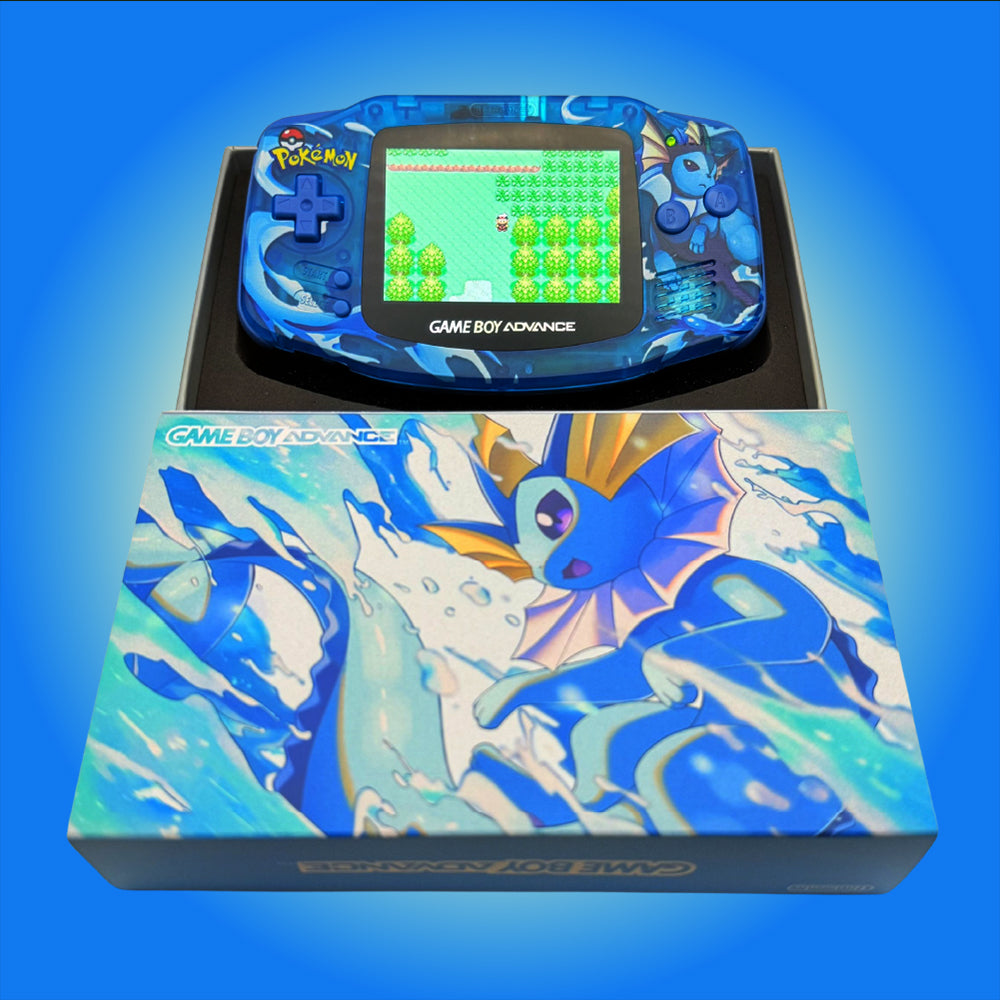 Nintendo GAMEBOY ADVANCE game console; GBA game console is highlighted3