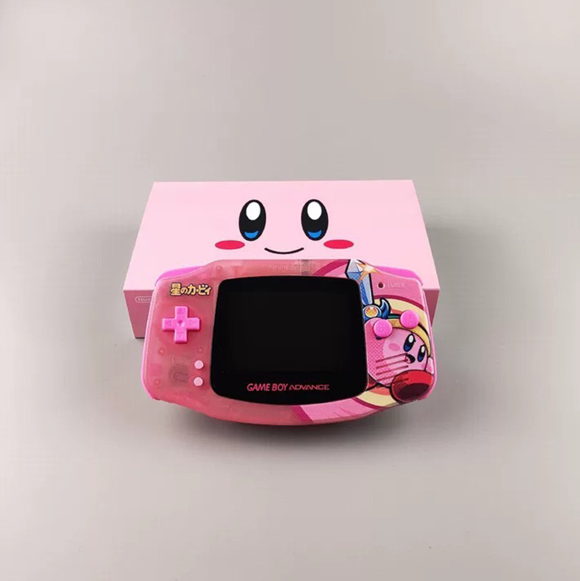 Nintendo GAMEBOY ADVANCE game console; GBA game console is highlighted