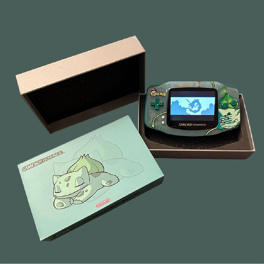 Nintendo GAMEBOY ADVANCE game console; GBA game console is highlighted
