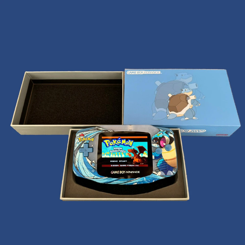 Nintendo GAMEBOY ADVANCE game console; GBA game console is highlighted3