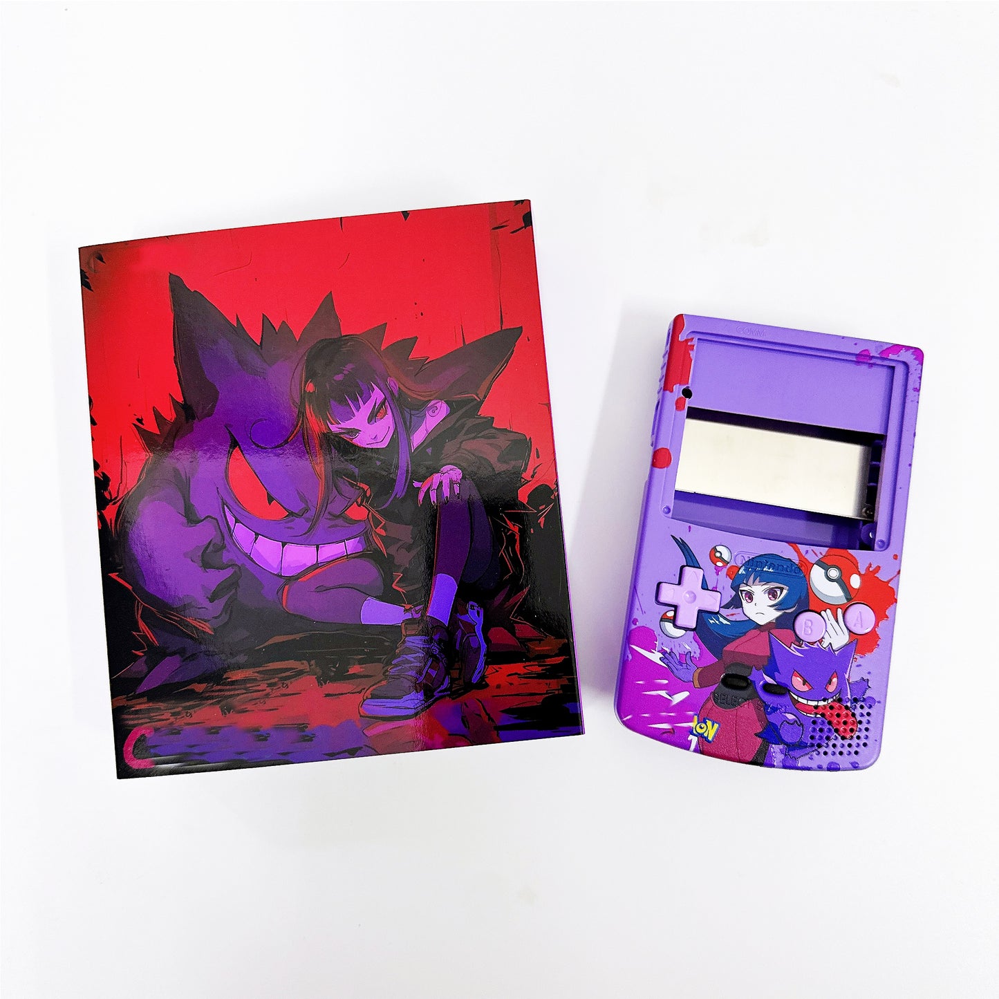 DIY Gameboy llY Color GBC Retro Pixel IPS Screen 2.0 UV Print LLY exclusive custom
