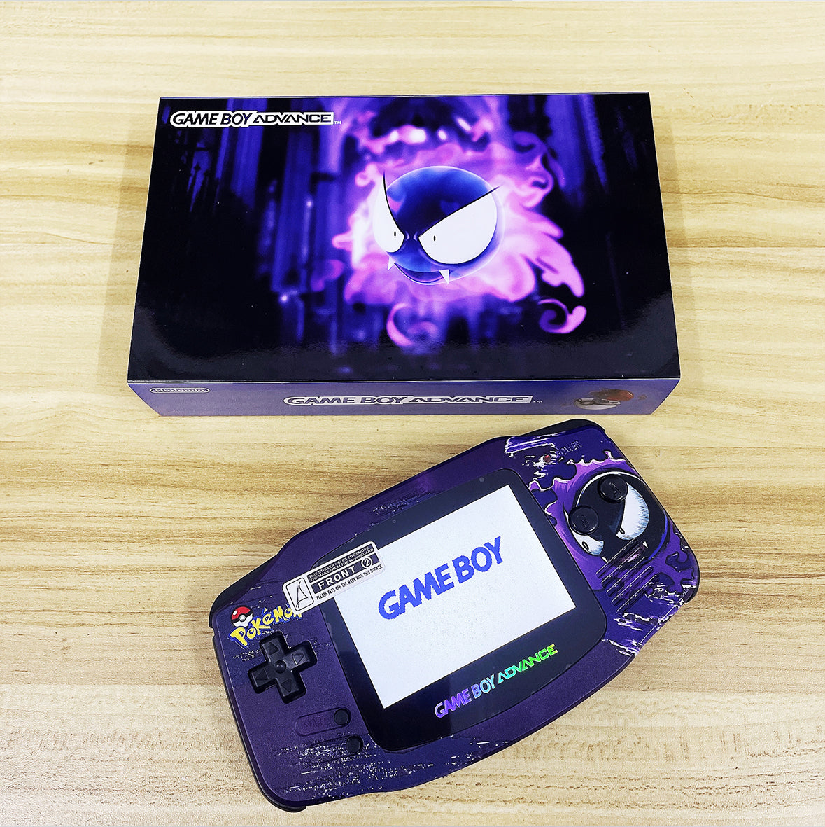 Nintendo GAMEBOY ADVANCE game console; GBA game console is highlighted2