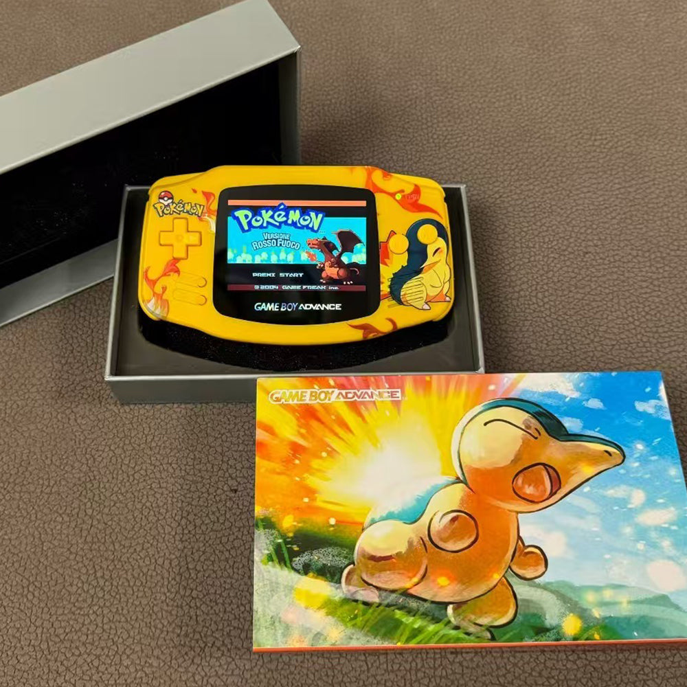 Nintendo GAMEBOY ADVANCE game console; GBA game console is highlighted2